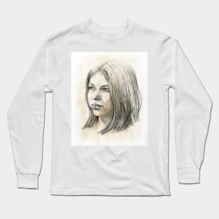 Portrait of Tess Long Sleeve T-Shirt